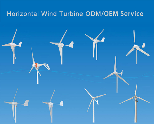 ژنراتور توربین بادی انرژی جدید سفارشی برای مسکونی 10 متر بر ثانیه